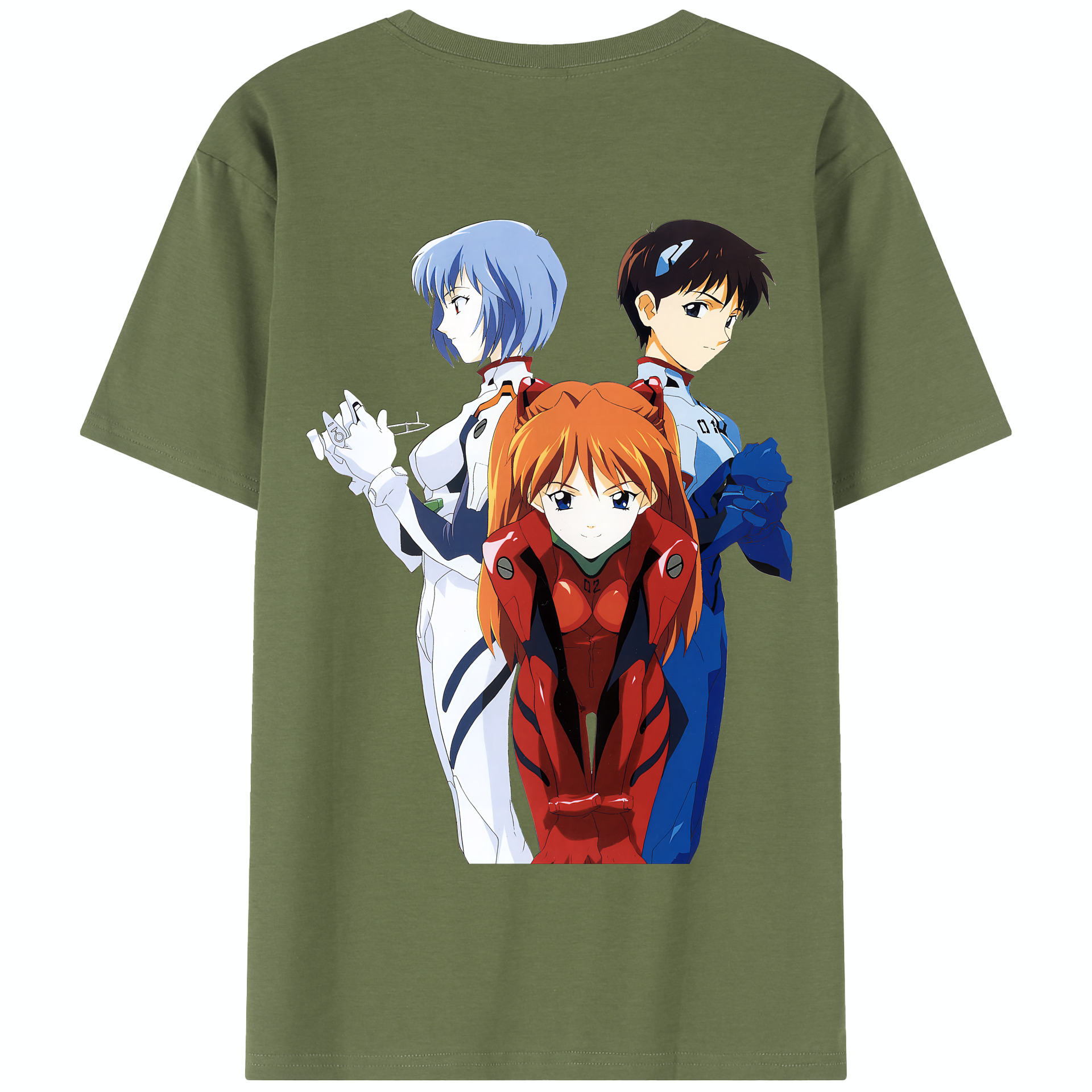 （画像用） EVA 新世紀エヴァンゲリオン 綿100％半袖Tシャツ（背面プリント）